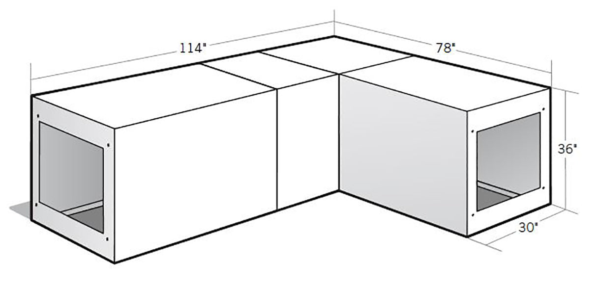Parkview Pre-fab Outdoor Kitchen cabinets