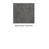 Dark gray travertine color fire pit