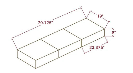 Hearth Riser 3 pack 8x9x23.375