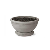 Gray stylish gas burning fire pit