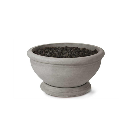 Gray stylish gas burning fire pit