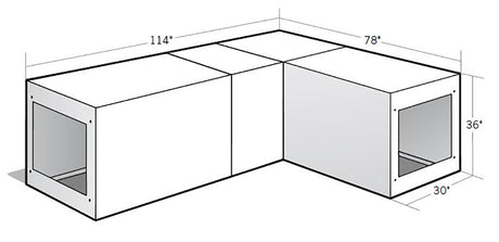 Parkview Pre-fab Outdoor Kitchen cabinets